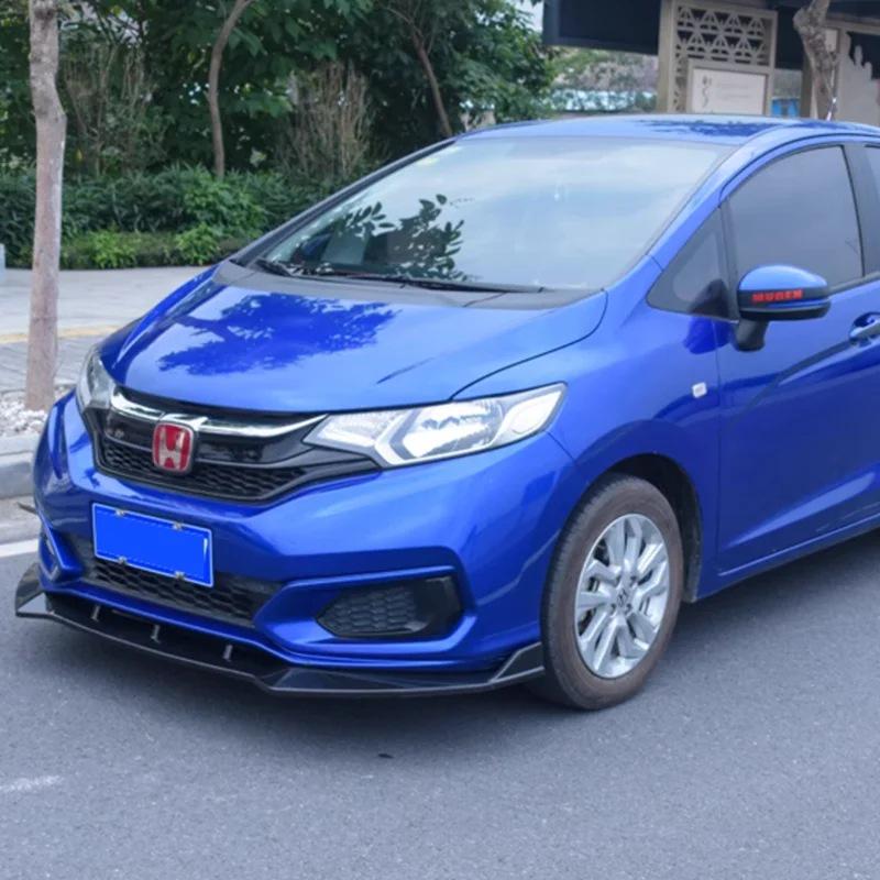 Передний бампер (губа) для Honda Fit 2018-2020: Модификация спортивного бампера из трех секций