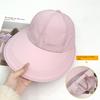 Breathable Sun Hat Foldable Peaked Cap Fashion Ponytail Hat  Outdoor Sports