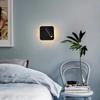 Portable Dual Switch LED Wall Light Square Wall Mounted Rotating Light Dimmable 350 Degree Rotating Reading Wall Lamp Hotel Room