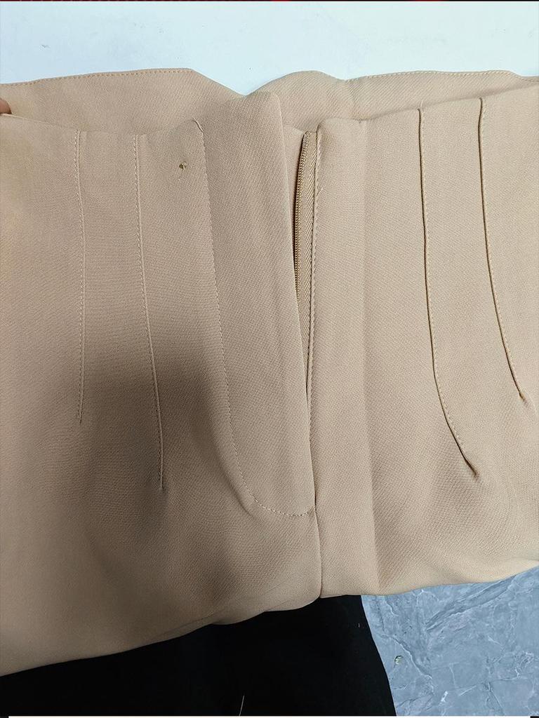 Женские формальные брюки прямого кроя с драпировкой, облегающие фигуру