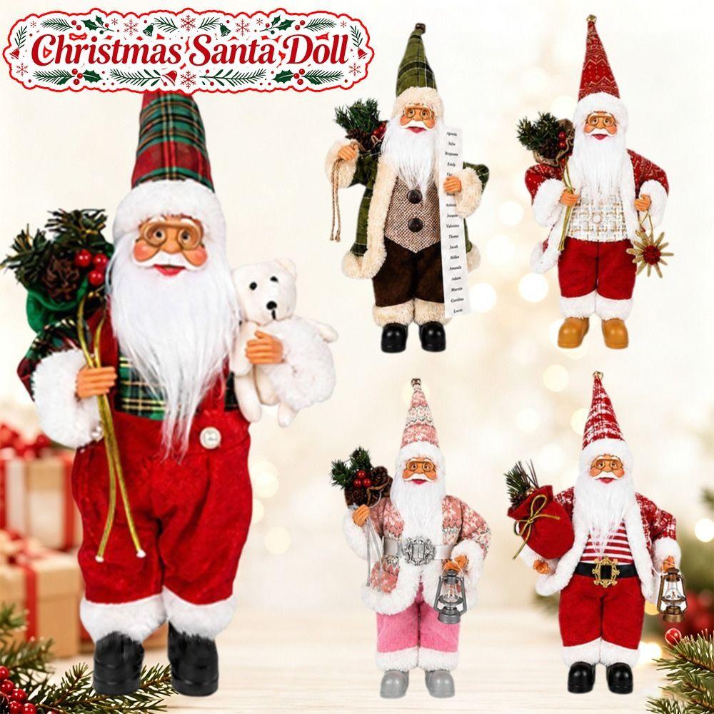 40cm Christmas Santa Doll Window Display Decor Christmas Figurine Christmas Home Decor