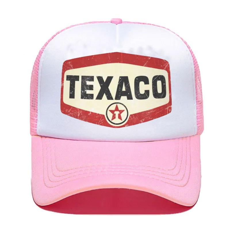 Индивидуальная Винтажная Бейсболка с Логотипом Texaco Женская Мужская Регулируемая Кепка Тракер Летние Спортивные Кепки Сетчатый Козырек Наружные Кепки Snapback