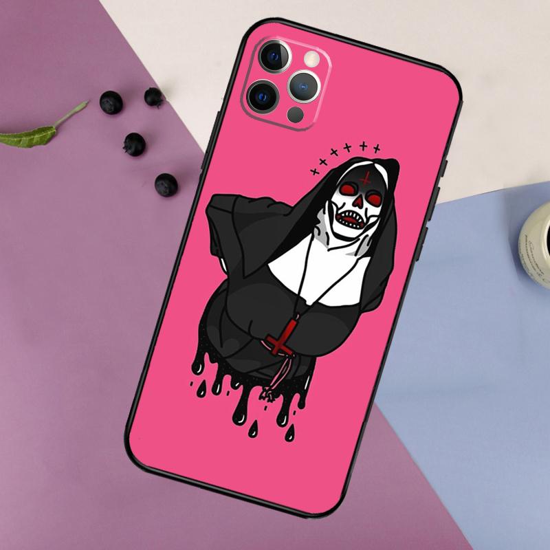 Sister Style Nun Sexy Girl Phone Case For iPhone 18 16 15 14 13 11 12 17 Pro Max mini 15 16 Plus 16e 17 Air Bumper Cover