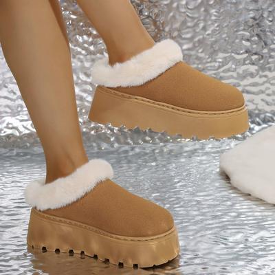 Хлопковые тапочки большого размера на толстой подошве, женские новые зимние бархатные утолщенные теплые ретро-сапоги для снега