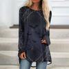 Women's Casual Fashion Halloween Print Long Sleeve Medium Length Top Blouse