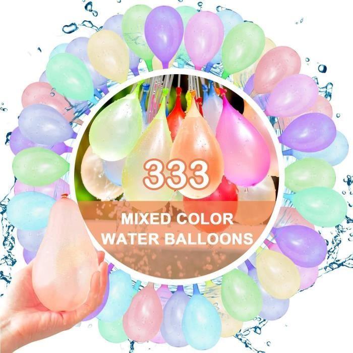Водяные бомбочки, 333 цветных водяных шарика, самозакрывающиеся водяные бомбочки, быстро наполняемые водяные шарики