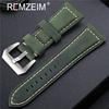 Handmade 4 Color Watch Accessories Vintage Genuine Crazy Horse Leather 20mm 22mm 24mm 26mm Watchband Watch Strap & Watch Band