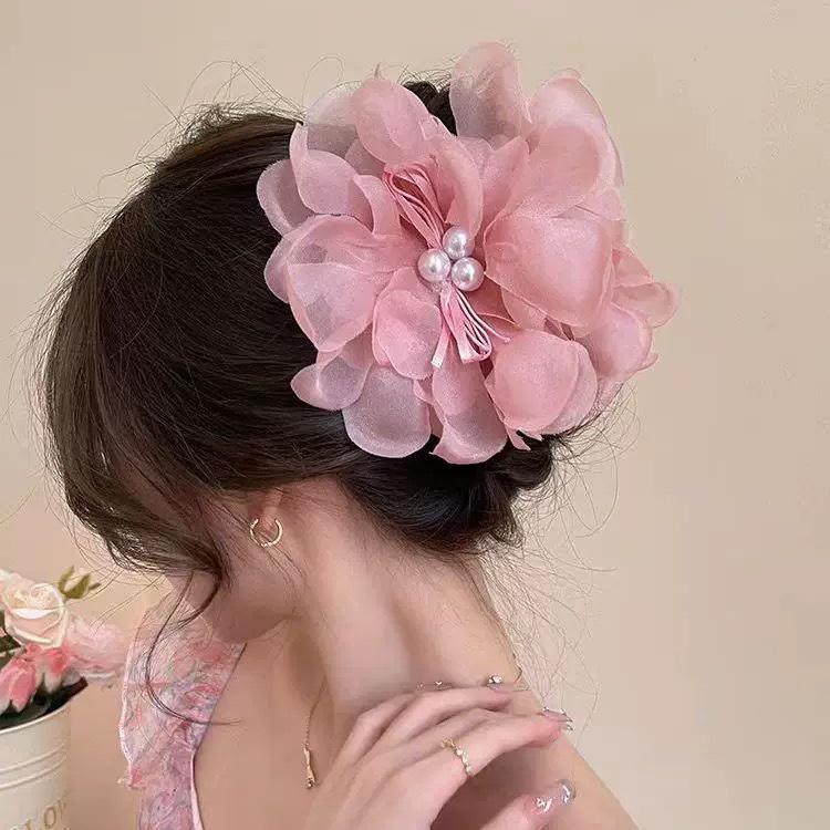 Заколка для волос в корейском стиле с бантом в горошек - Элегантная и универсальная