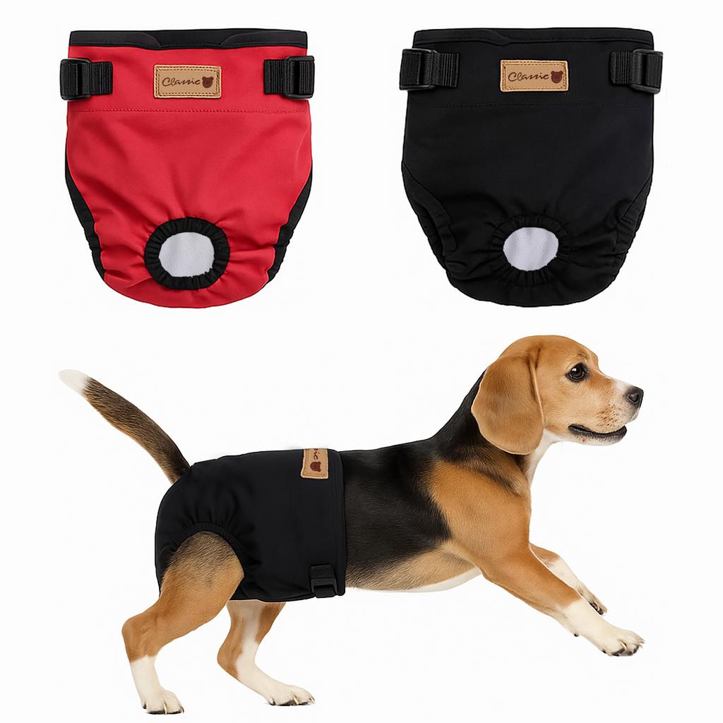 Pet Physiological Pants Wash With Water Dog Diaper Absorbability Adjustable Repeatable Usepet Dog Underwear Shorts