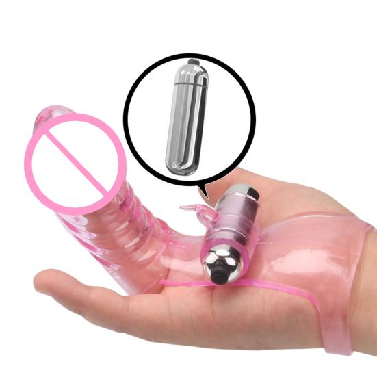 Finger Silicone Vibrator Stimulate Women Clitoris Nipples & Anal Women G Spot Massage Stimulation Products Adult Sex Toy for Solo & Couple Play