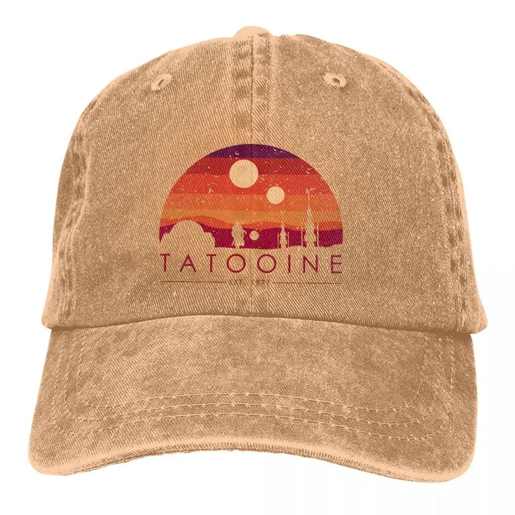 Washed Men's Baseball Cap RETRO EST Trucker Snapback Cowboy Caps Dad Hat Tatooine Golf Hats