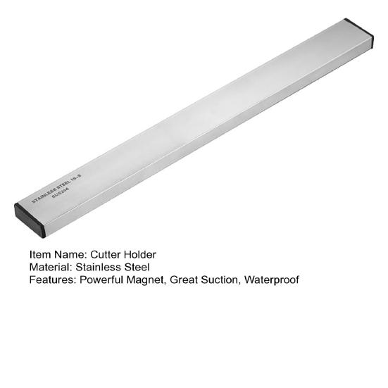 Настенный магнитный держатель для резака, мощный магнит из нержавеющей стали, отличное всасывание, водонепроницаемый дренаж, противоскользящий органайзер для кухонной утвари без ударов