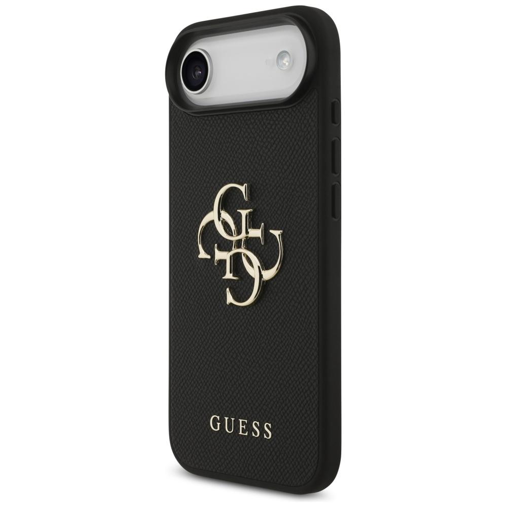 Guess Grained Big 4G & Classic Logo case for iPhone Air black