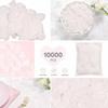 10000PCS White Heart Tissue Paper Confetti 17g Paper Party Table Scatter  DIY Crafts