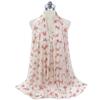 NEW Fashion Women Chiffon Flower Print Muslim Head Scarf Ladies High Quality Shawl and Wrap Female Headband Hijab Stoles