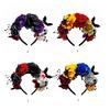 Halloween Theme Artificial Flower Hairband For Roleplay Event And Special Occasion Outfit Party Gathering Roleplay Props