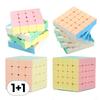 444+555 Кубик Пошаговая Головоломка Кубик Рубика 4x4 5x5 Квадрат Пастельная Радуга Специальная Игрушка Радуга Рубика, Корейские Головоломки