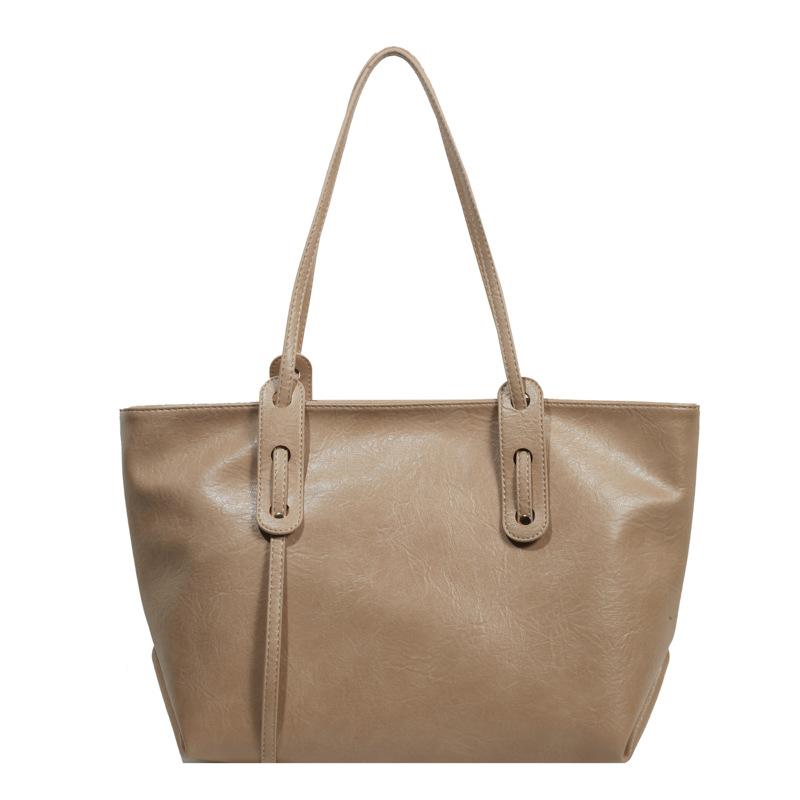 Сумка большой вместимости женская осенне-зимняя новая высококачественная текстурная сумка-тоут на одно плечо модная универсальная сумка-тоут