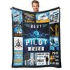 Teacher's Gift Printed Blanket for Sofa Bed Travel Camping Living Room Office Conditioning Blanket for All Seasons Gifts