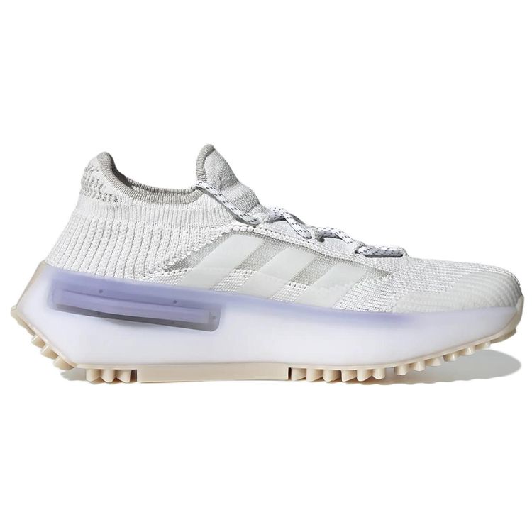 adidas NMD_S1 Белые светло-фиолетовые кроссовки унисекс Cloud-White HP5522