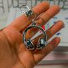 5Pcs Acrylic Headset Shape Keychain Funny Car Key Ring Creative Earphone Shape Pendant  Key Decor