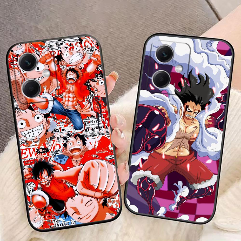 Anime One Piece Luffys Phone Case For Redmi Note 15 14 13 12 12S 11 11T 11S 10 9T 9 Pro Silicone Case Funda DIY Shell Capa Cover