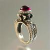 "European & American Retro Mermaid Alloy Ring for Women"