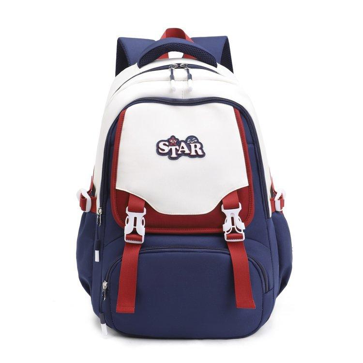 Schoolbag waterproof Oxford cloth backpack women's 1011 new fashion simple junior high school schoolbag to reduce the burden of large-capacity travel