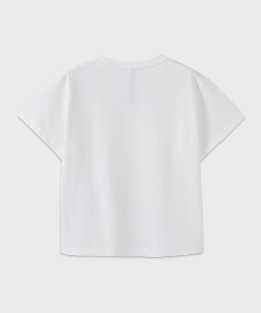 NOIRER ДЛЯ ЖЕНЩИН Crop-футболка Luxe из хлопка Supima (белый)