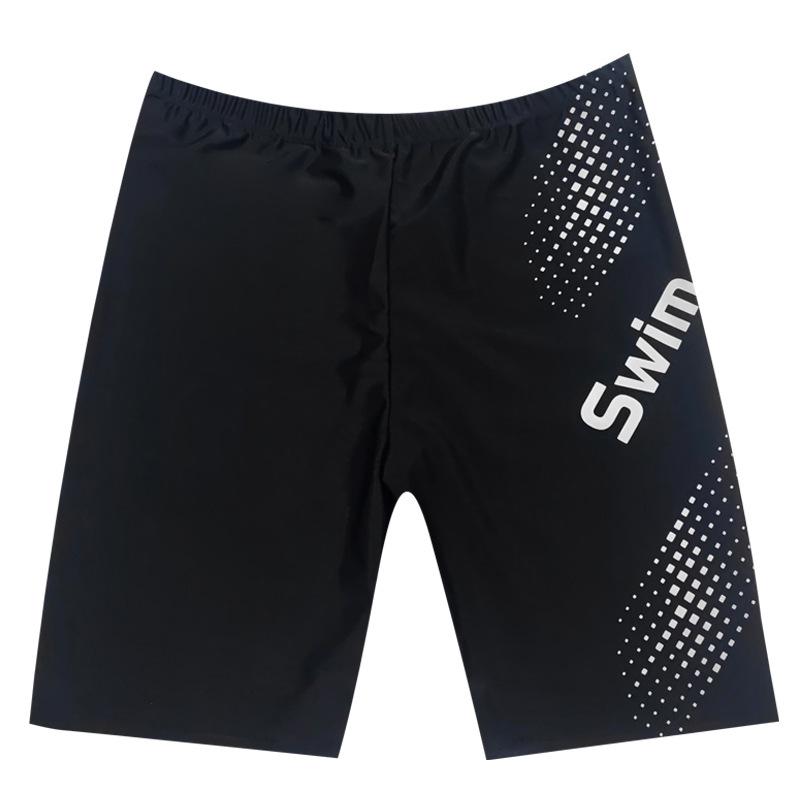 Мужские быстросохнущие плавки-шорты длиной до колена для пляжа и бассейна