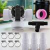 3 Pieces 1.5 Inch Pool Diverter Valve Self-Lubricating 3 Way Pool Valve Chemical Resistant Long-Lasting For Filtration System