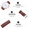 Men Wristwatch Thin Quartz Watch Belt Design Simple Color Elegant Appearance Delicate Workmanship Accurate Timekeeping
