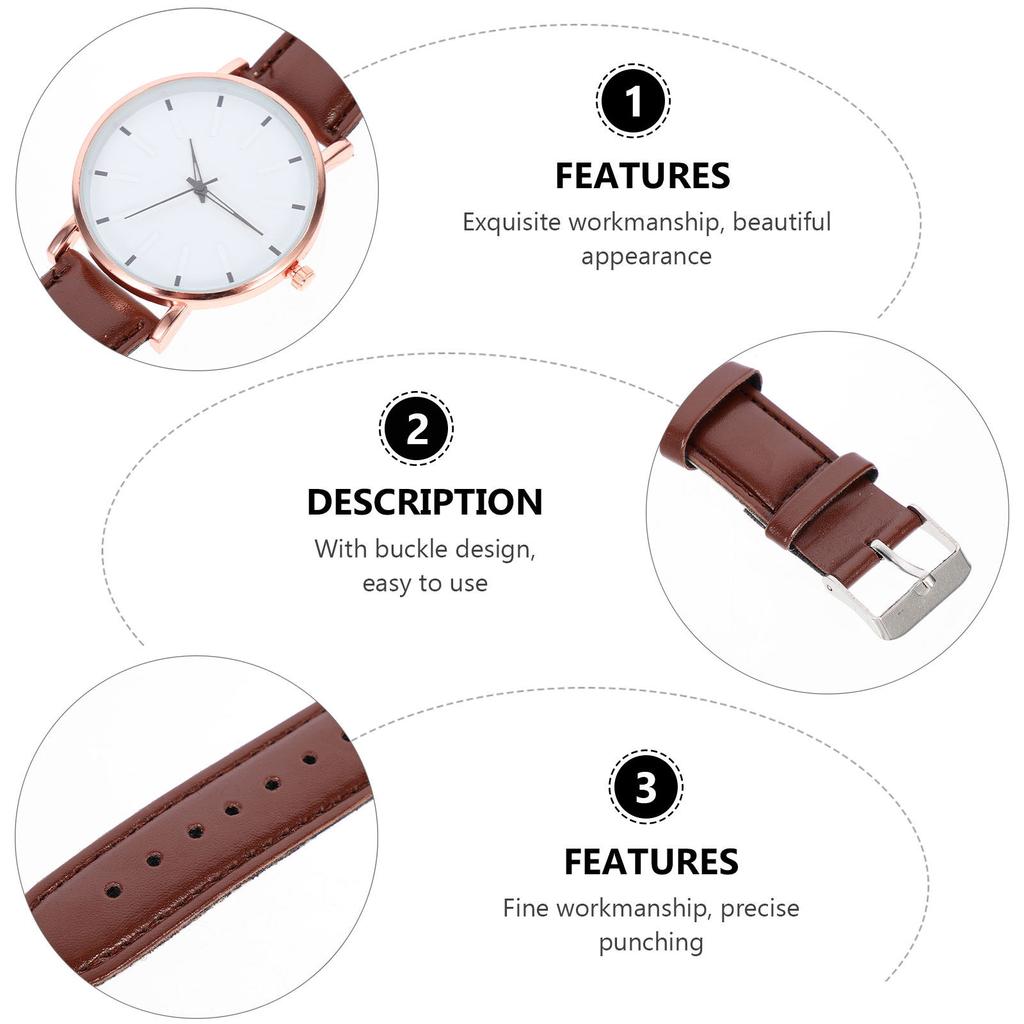 Men Wristwatch Thin Quartz Watch Belt Design Simple Color Elegant Appearance Delicate Workmanship Accurate Timekeeping