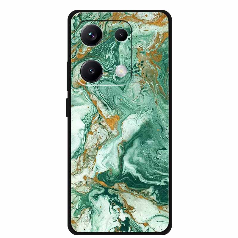 Чехол для Redmi Note 14S 4G 6.67" Мраморный Мягкий ТПУ Силиконовый Ударопрочный Задний Чехол для Xiaomi Redmi Note 14S Чехол Защитный Корпус