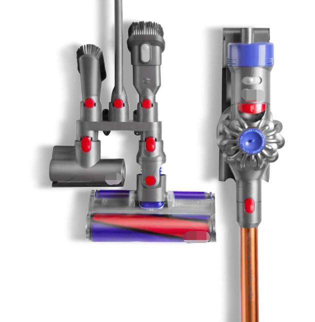 Прочный и надежный держатель для насадок пылесоса для настенного хранения насадок и щеток пылесоса