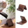 Multifunctional Solid Wood Phone Holder Front Desk Business Card Display Rack Creative Home Office Desktop Decoration