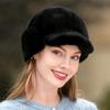 New Women's Autumn and Winter Casual Fur Hat Mink Hair Ear Protection Hat Outdoor Warm Keeping Fashion Fur Baseball Hat