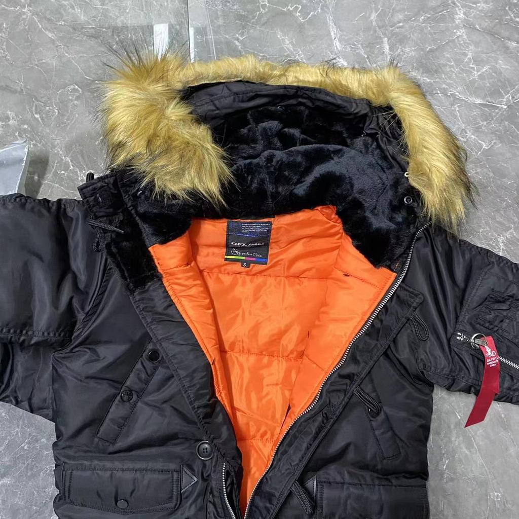 Plus Size Jacket Winter Men Blower Jacket Long Warm Fur Hood Trench Coat Tactical Camouflage Military Army Parka XXL