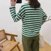 Новые повседневные полосатые женские футболки 2024 Весна Простые универсальные свободные женские топы с круглым вырезом