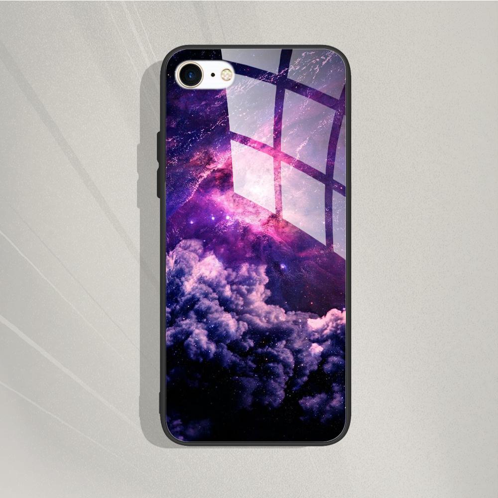Phone Case For iPhone 7 8 SE 2020 Tempered Glass Case For iPhone7 8 SE2020 se 2020 se2020 A1778 A1660 A1779 Protective Cover Bag