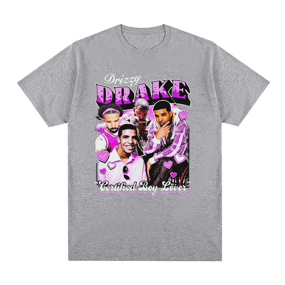 Rapper Drake Drizzy TShirt Certified Lover Boy Graphic TShirts Unisexs Fashion Hip Hop Casual Short Sleeve Oversized T Shirts