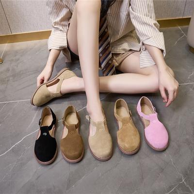 Женские сандалии из натуральной кожи на плоской подошве в стиле ретро, ​​полые женские туфли, римские сандалии Baotou для женщин