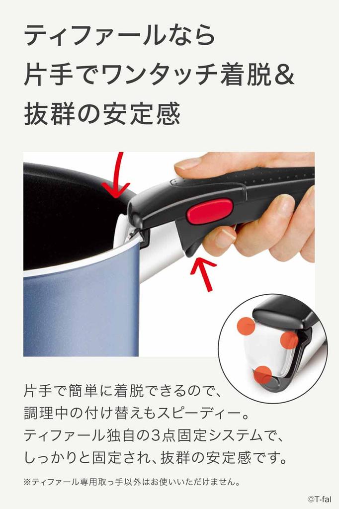 Набор кастрюль и сковородок Tefal со съемными ручками для газовых плит без вредных веществ, таких как PFOA Neo Royal Blue L43794A, только из 7 предметов,