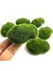 6pcs/18pcs Artificial Moss Rocks Decorative Green Moss Balls Moss Stones Fake Moss for Floral Arrangements Fairy Gardens and Crafting Decor