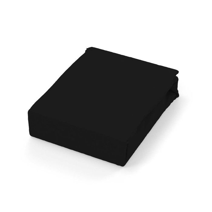 Flat Sheet In Cotton 57 Threads 260x300 Cm UNI Black, by Soleil d'Ocre