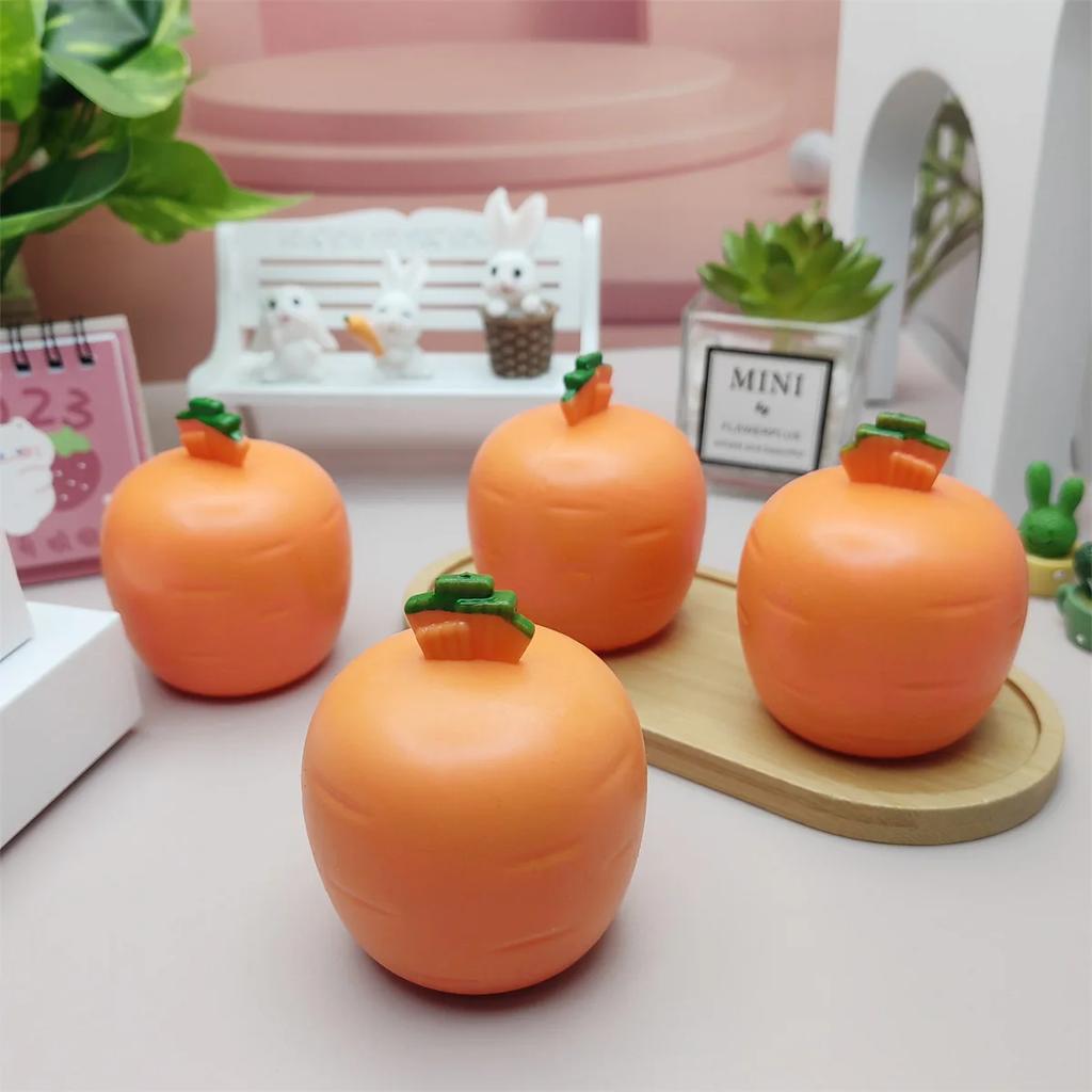 Игрушка-кролик, игрушка-морковка, пасхальный кролик-морковка, пасхальные игрушки-фиджет, сжимаемые игрушки-фиджет, пасхальные кролики-прятки в мешочке из морковки