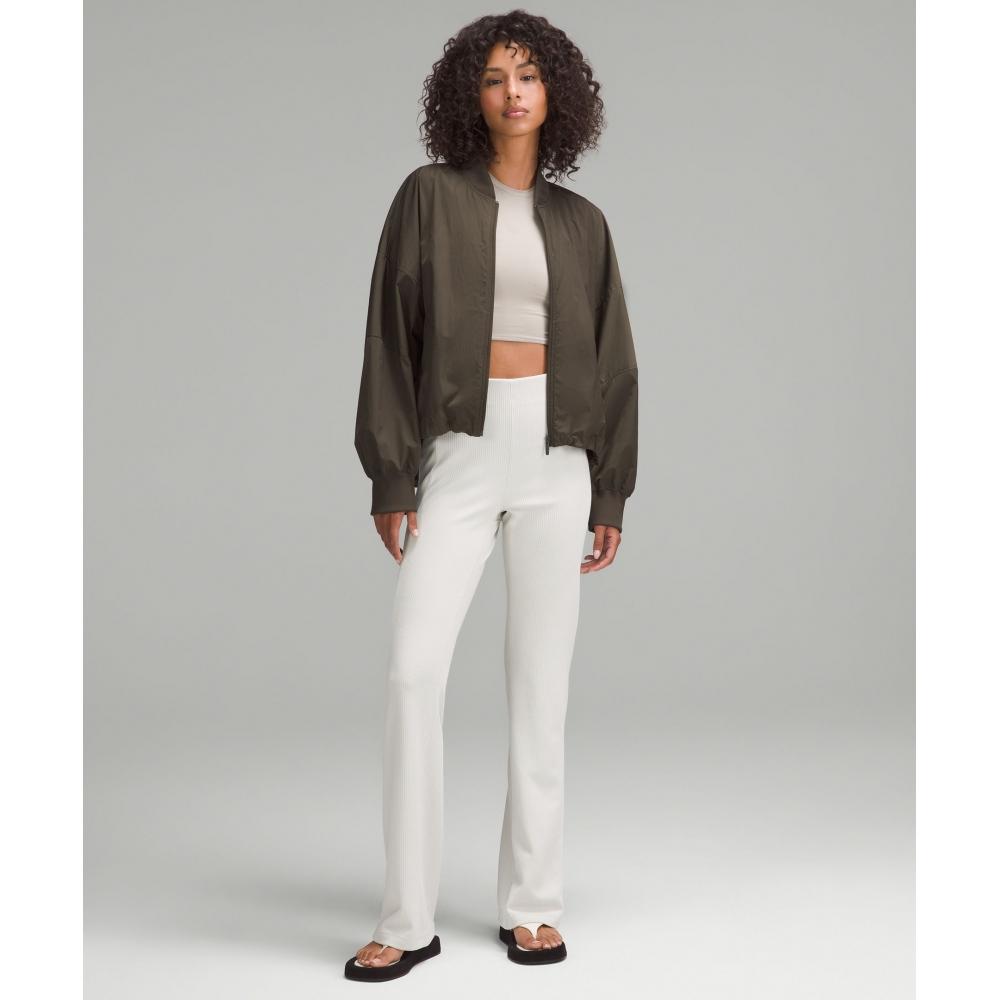 Lululemon Расклешенные брюки Softstreme в рубчик, стандартная кость