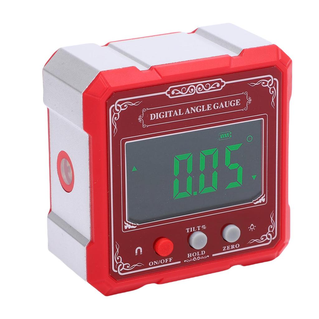 Digital Inclinometer Magnetic Cube with Backlight Level 4 Side Strong Magnetic Angle Finder Woodworking Measuring Tool