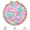 Цветной ABS Перфорированный Имитация Жемчуга Свободные Бусины DIY Ручная Работа Плетеное Браслет из Бусин Домашние Украшения Аксессуары для Волос Материал