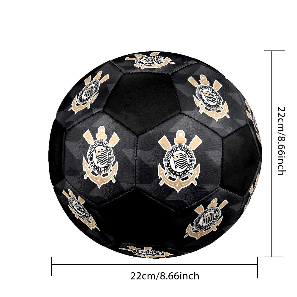 Corinthians Soccer Ball Colorful All Ages Machine Stitched PVC Competition Ready Durable High-Bounce.SIZE5